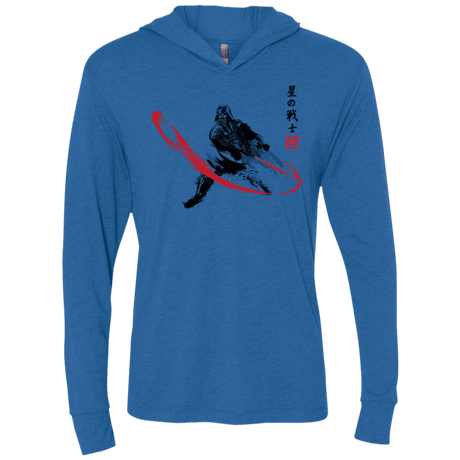 T-Shirts Vintage Royal / X-Small STAR WARRIOR SUMI-E Triblend Long Sleeve Hoodie Tee