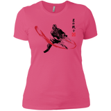 T-Shirts Hot Pink / X-Small STAR WARRIOR SUMI-E Women's Premium T-Shirt