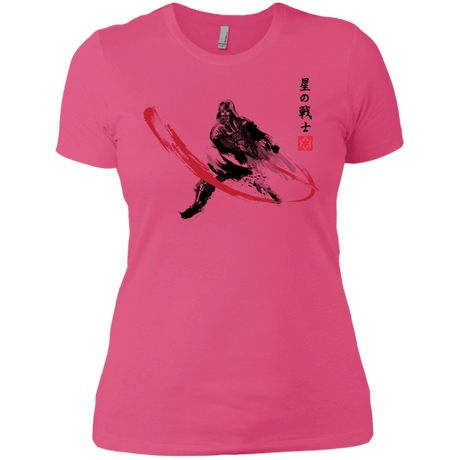 T-Shirts Hot Pink / X-Small STAR WARRIOR SUMI-E Women's Premium T-Shirt