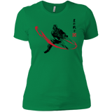 T-Shirts Kelly Green / X-Small STAR WARRIOR SUMI-E Women's Premium T-Shirt