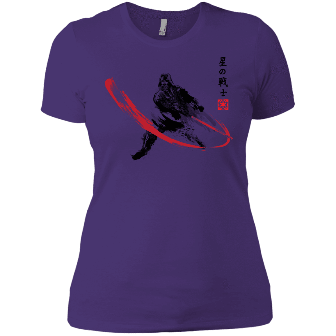 T-Shirts Purple / X-Small STAR WARRIOR SUMI-E Women's Premium T-Shirt