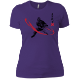 T-Shirts Purple / X-Small STAR WARRIOR SUMI-E Women's Premium T-Shirt