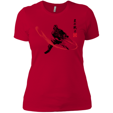T-Shirts Red / X-Small STAR WARRIOR SUMI-E Women's Premium T-Shirt