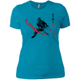 T-Shirts Turquoise / X-Small STAR WARRIOR SUMI-E Women's Premium T-Shirt