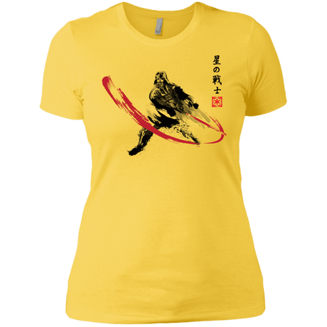 T-Shirts Vibrant Yellow / X-Small STAR WARRIOR SUMI-E Women's Premium T-Shirt
