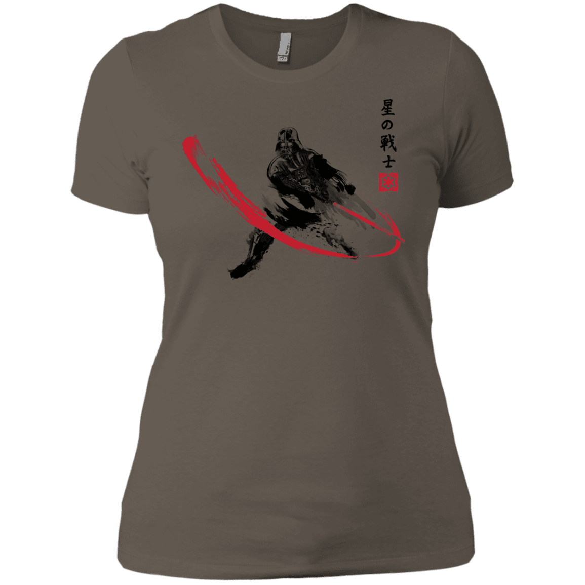 T-Shirts Warm Grey / X-Small STAR WARRIOR SUMI-E Women's Premium T-Shirt