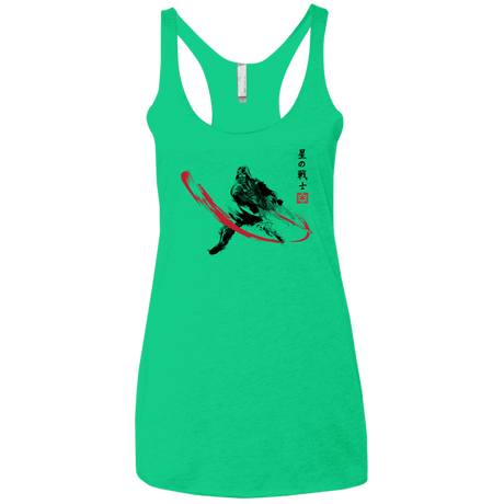 T-Shirts Envy / X-Small STAR WARRIOR SUMI-E Women's Triblend Racerback Tank