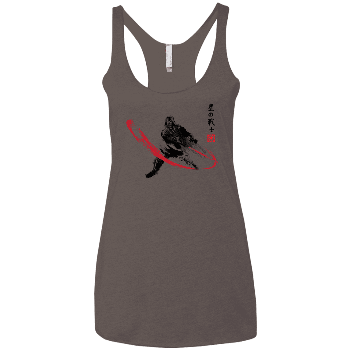 T-Shirts Macchiato / X-Small STAR WARRIOR SUMI-E Women's Triblend Racerback Tank