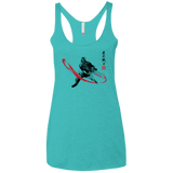 T-Shirts Tahiti Blue / X-Small STAR WARRIOR SUMI-E Women's Triblend Racerback Tank