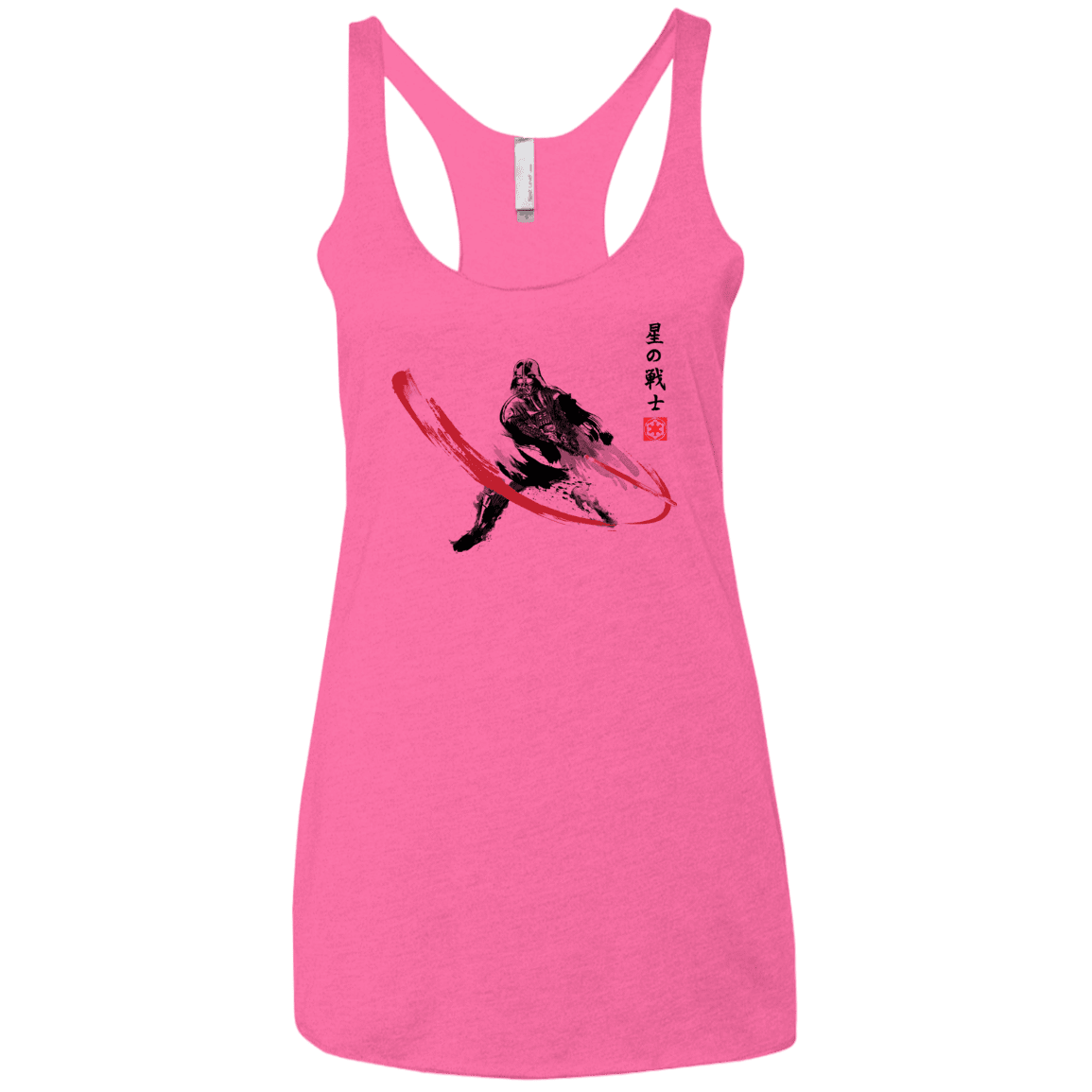 T-Shirts Vintage Pink / X-Small STAR WARRIOR SUMI-E Women's Triblend Racerback Tank