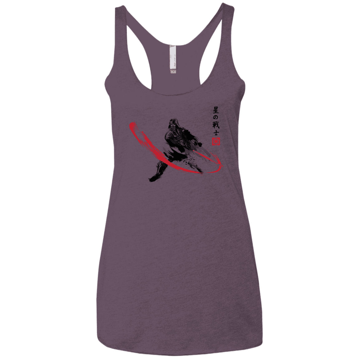 T-Shirts Vintage Purple / X-Small STAR WARRIOR SUMI-E Women's Triblend Racerback Tank