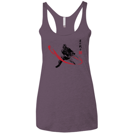 T-Shirts Vintage Purple / X-Small STAR WARRIOR SUMI-E Women's Triblend Racerback Tank