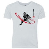 T-Shirts Heather White / YXS STAR WARRIOR SUMI-E Youth Triblend T-Shirt