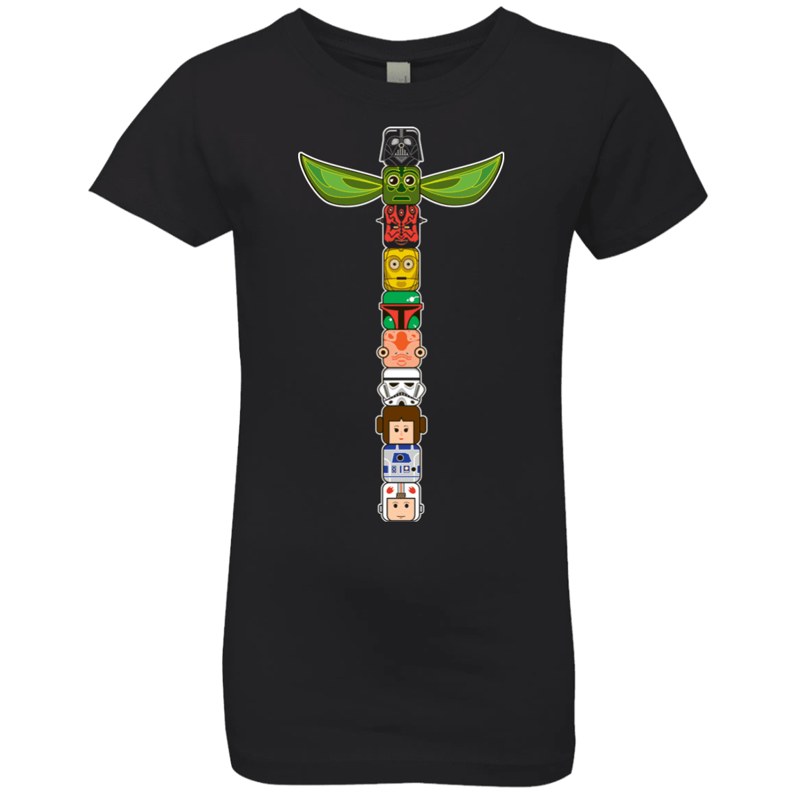 T-Shirts Black / YXS Star Wars Totem Girls Premium T-Shirt