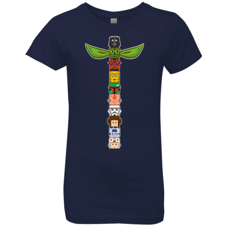 T-Shirts Midnight Navy / YXS Star Wars Totem Girls Premium T-Shirt