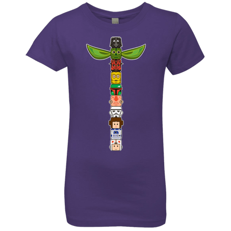 T-Shirts Purple Rush / YXS Star Wars Totem Girls Premium T-Shirt