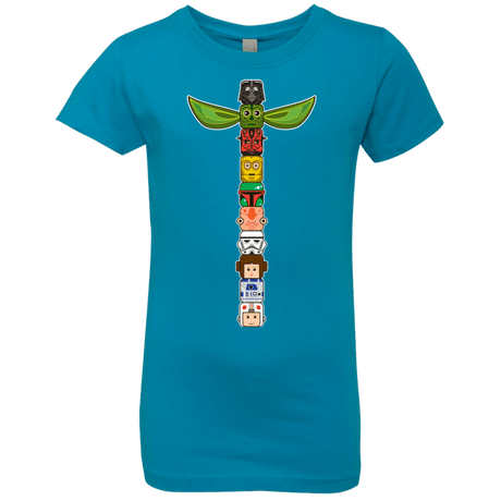 T-Shirts Turquoise / YXS Star Wars Totem Girls Premium T-Shirt