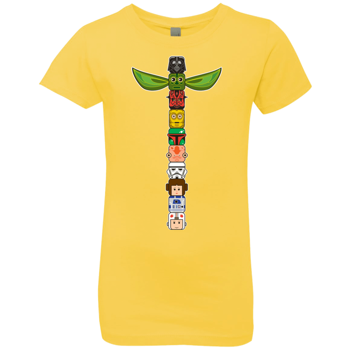 T-Shirts Vibrant Yellow / YXS Star Wars Totem Girls Premium T-Shirt