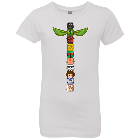 T-Shirts White / YXS Star Wars Totem Girls Premium T-Shirt