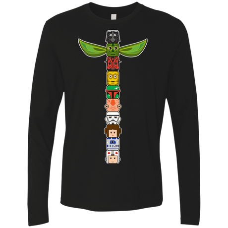 T-Shirts Black / Small Star Wars Totem Men's Premium Long Sleeve