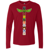 T-Shirts Cardinal / Small Star Wars Totem Men's Premium Long Sleeve