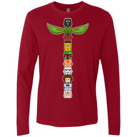 T-Shirts Cardinal / Small Star Wars Totem Men's Premium Long Sleeve