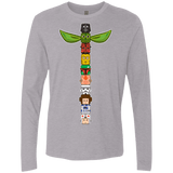 T-Shirts Heather Grey / Small Star Wars Totem Men's Premium Long Sleeve