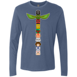 T-Shirts Indigo / Small Star Wars Totem Men's Premium Long Sleeve