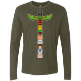 T-Shirts Military Green / Small Star Wars Totem Men's Premium Long Sleeve