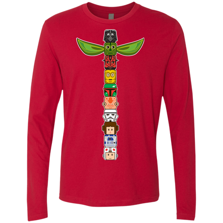 T-Shirts Red / Small Star Wars Totem Men's Premium Long Sleeve