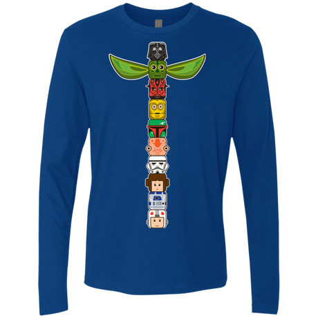T-Shirts Royal / Small Star Wars Totem Men's Premium Long Sleeve