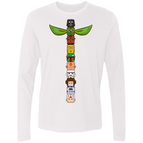 T-Shirts White / Small Star Wars Totem Men's Premium Long Sleeve