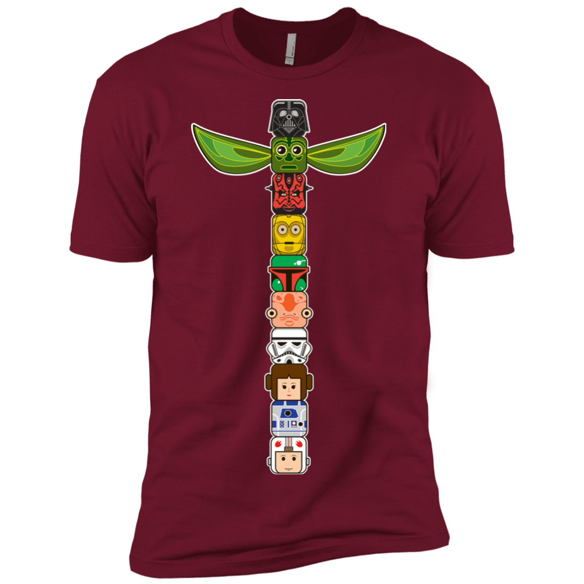 T-Shirts Cardinal / X-Small Star Wars Totem Men's Premium T-Shirt