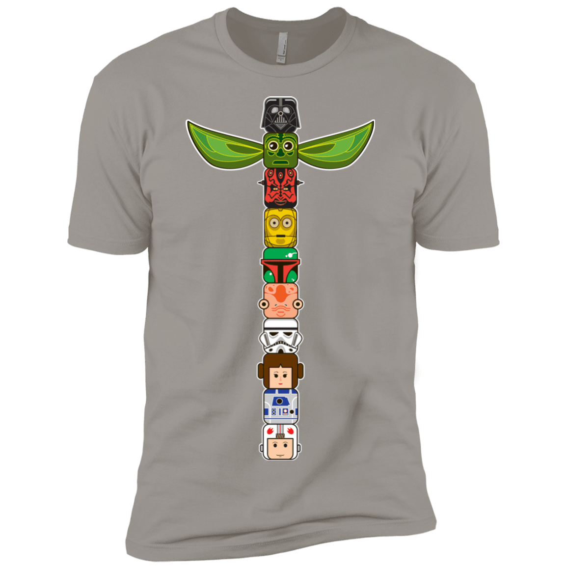 T-Shirts Light Grey / X-Small Star Wars Totem Men's Premium T-Shirt
