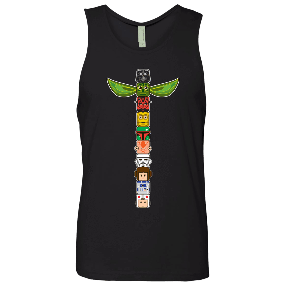 T-Shirts Black / Small Star Wars Totem Men's Premium Tank Top