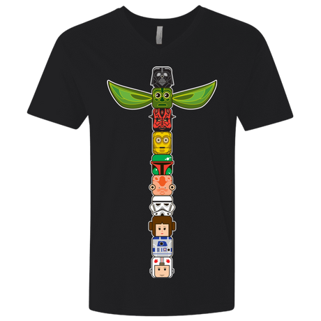 T-Shirts Black / X-Small Star Wars Totem Men's Premium V-Neck