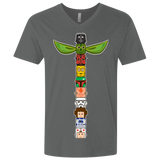 T-Shirts Heavy Metal / X-Small Star Wars Totem Men's Premium V-Neck