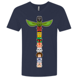 T-Shirts Midnight Navy / X-Small Star Wars Totem Men's Premium V-Neck