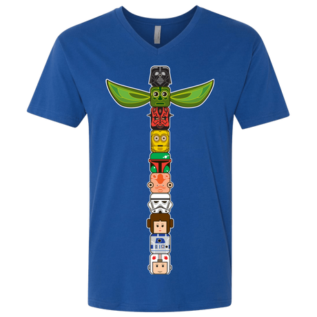 T-Shirts Royal / X-Small Star Wars Totem Men's Premium V-Neck