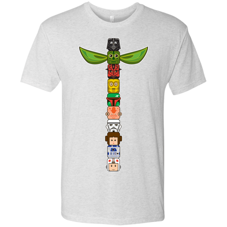 T-Shirts Heather White / Small Star Wars Totem Men's Triblend T-Shirt