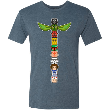 T-Shirts Indigo / Small Star Wars Totem Men's Triblend T-Shirt