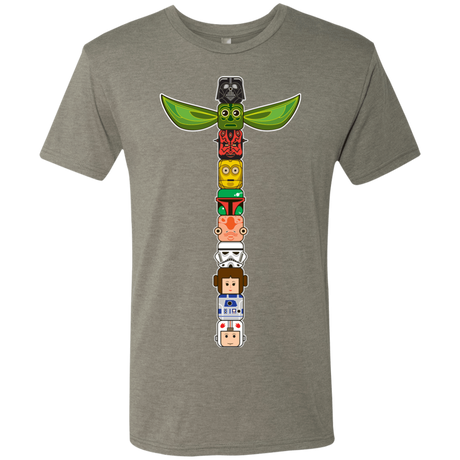 T-Shirts Venetian Grey / Small Star Wars Totem Men's Triblend T-Shirt