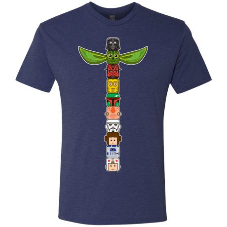 T-Shirts Vintage Navy / Small Star Wars Totem Men's Triblend T-Shirt