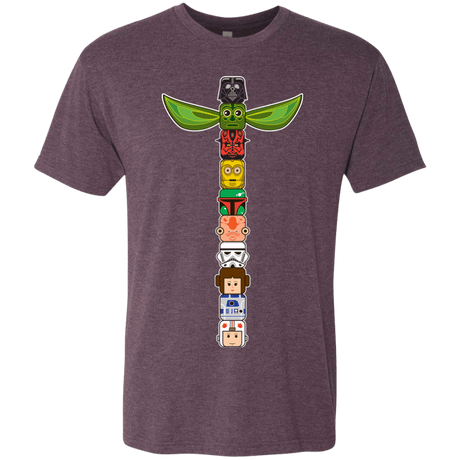T-Shirts Vintage Purple / Small Star Wars Totem Men's Triblend T-Shirt