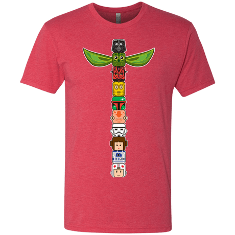 T-Shirts Vintage Red / Small Star Wars Totem Men's Triblend T-Shirt