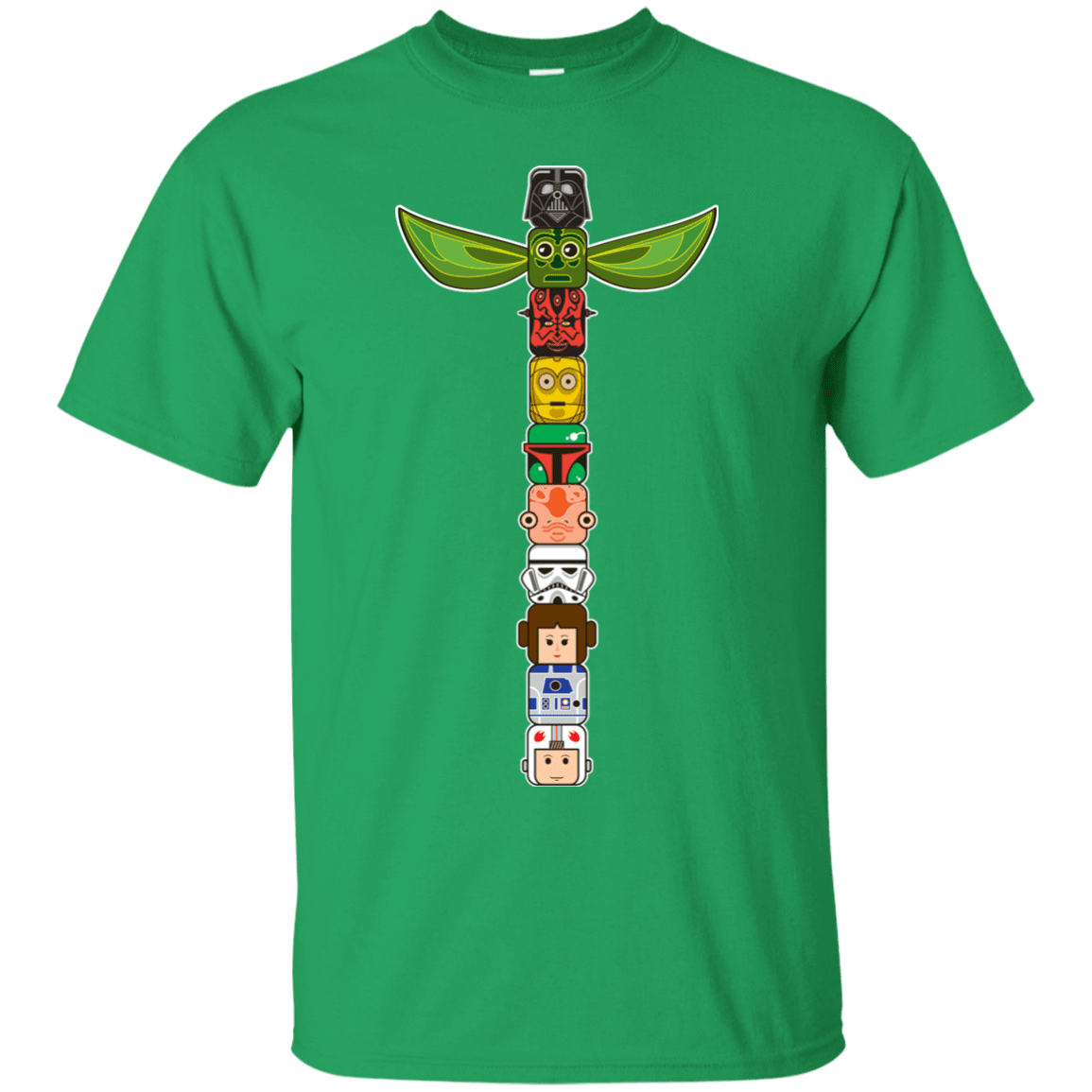 T-Shirts Irish Green / Small Star Wars Totem T-Shirt