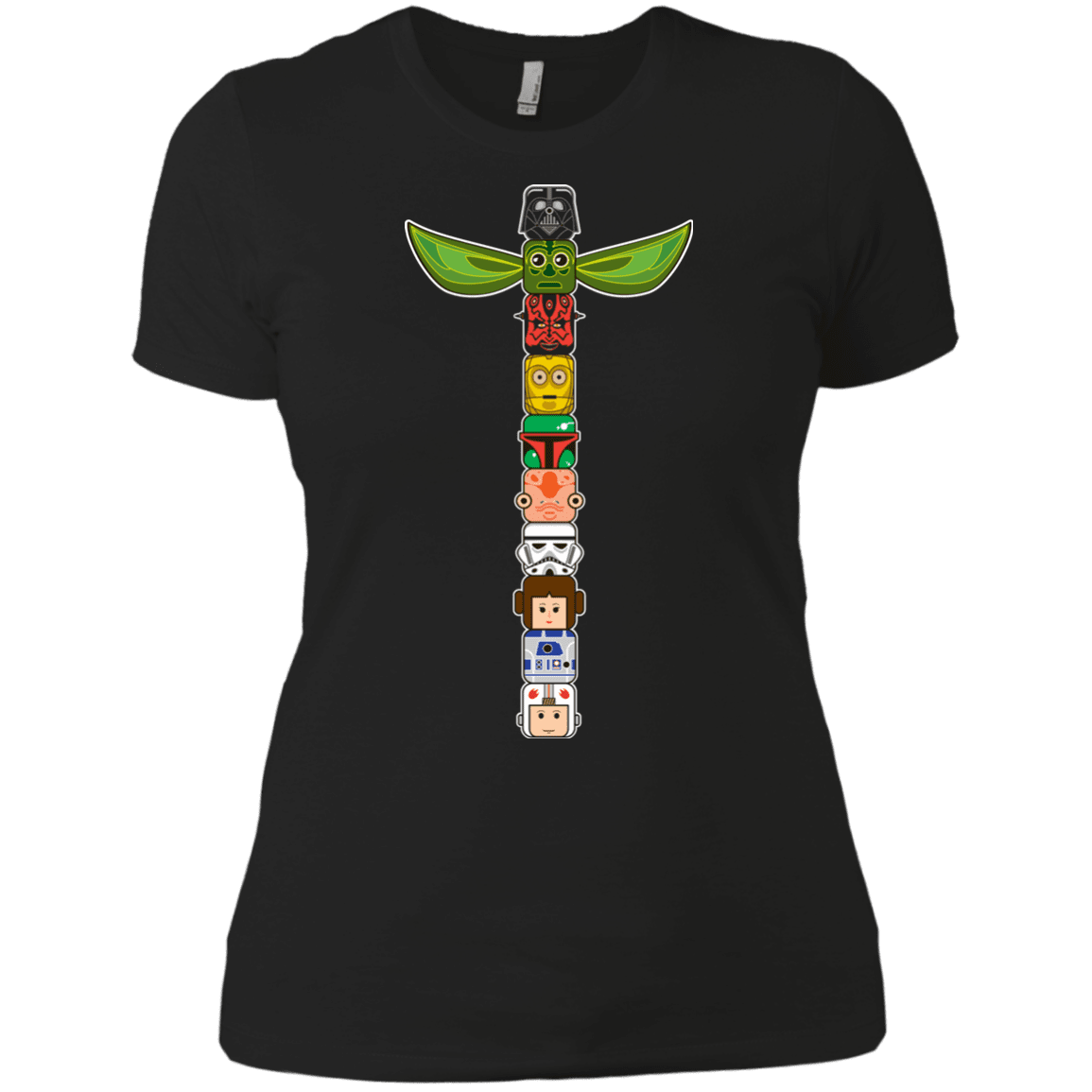 T-Shirts Black / X-Small Star Wars Totem Women's Premium T-Shirt
