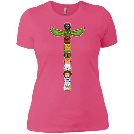 T-Shirts Hot Pink / X-Small Star Wars Totem Women's Premium T-Shirt