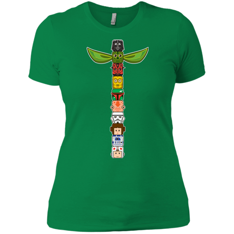 T-Shirts Kelly Green / X-Small Star Wars Totem Women's Premium T-Shirt