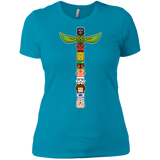 T-Shirts Turquoise / X-Small Star Wars Totem Women's Premium T-Shirt